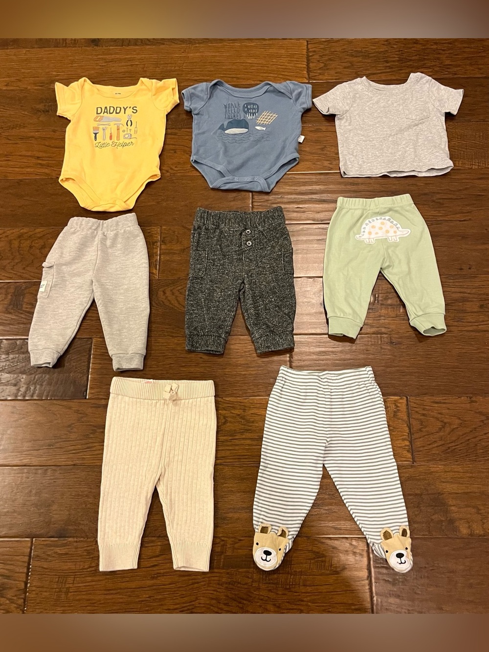 3-6 Month Baby Pants, Top & Onsies - Lot of 8 - Girls OR Boys